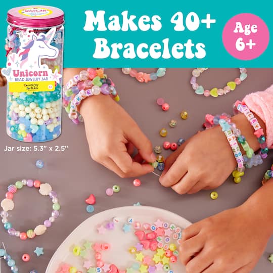 Ses Creative 14748 Bracelets de Perles Licorne - Kit Créatif dès 5 Ans - Fabriquez des Bracelets de Licorne avec des Perles - Parfait pour bricoler des Bijoux, Rose Ses Creative 14748 Bracelets de Perles Licorne - Kit Créatif dès 5 Ans - Fabriquez des Bracelets de Licorne avec des Perles - Parfait pour bricoler des Bijoux, Rose
